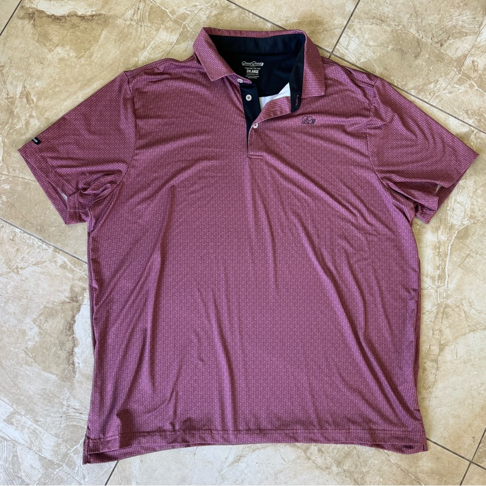 Patterned Good Good Golf Polo